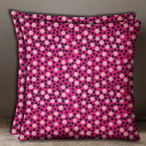 Magenta S4sassy 1 Paire Polka Housse De Coussin En Popeline De Coto... on Productcaster.