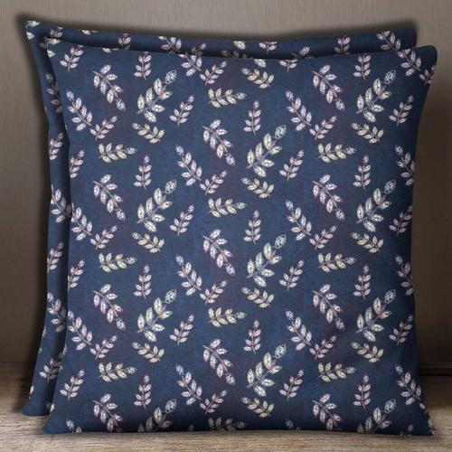 Housse De Coussin Bleu Indigo S4sassy Popeline De Coton Imprimé Shi... on Productcaster.