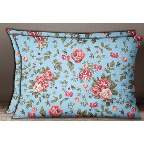 S4sassy 2 Pcs Coton Rose Oreiller Imprimé Floral Popeline Housse De... on Productcaster.