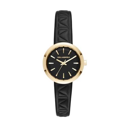 Montre Karl Lagarfeld Cuir - Kl1610 31 Mm Noir on Productcaster.