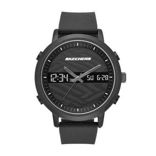 Skechers Métal Quartz Et Montre De Silicone Casual, Couleur: Noir (... on Productcaster.