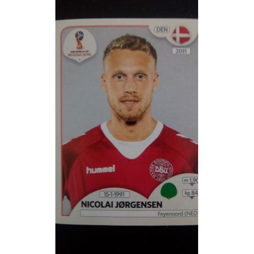 269. Nicolai Jorgensen (Den) Stiker Panini Fifa World Cup Russia 2018 on Productcaster.