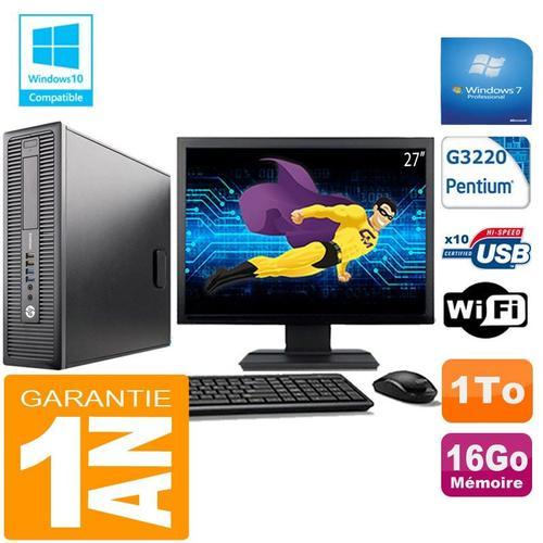 PC HP EliteDesk 800 G1 SFF Intel G3220 16Go Disque 1 To Wifi W7 Ecr... (Reconditionné) on Productcaster.