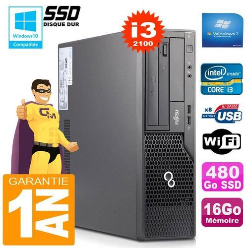 PC Fujitsu Esprimo E500 E85+ SFF Core I3-2100 RAM 16Go Disque 480 G... on Productcaster.