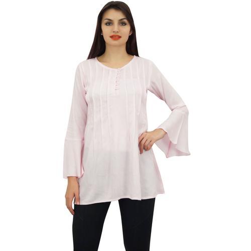 Phagun Designer Femmes Rose Top Manches En Vrac Rayon Flounce Chemi... on Productcaster.