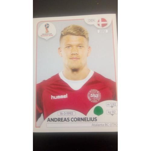 271. Andreas Cornelius (Den) Stiker Panini Fifa World Cup Russia 2018 on Productcaster.