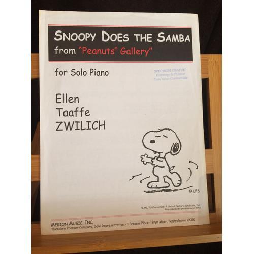 Ellen Taaffe Zwillich Snoopy Does The Samba Partition Piano Merion ... on Productcaster.