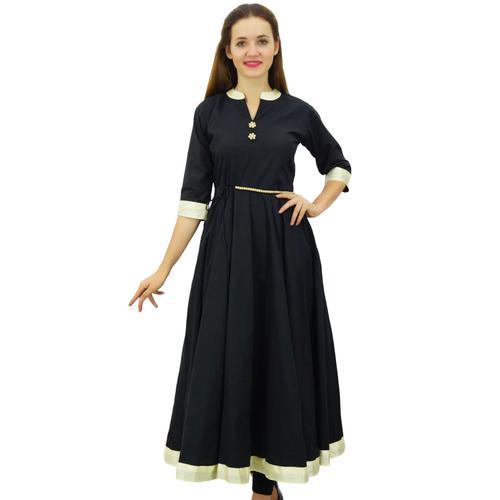 Bimba Coton Ethnique Indien Des Femmes Kurta Longue Anarkali Kurti ... on Productcaster.