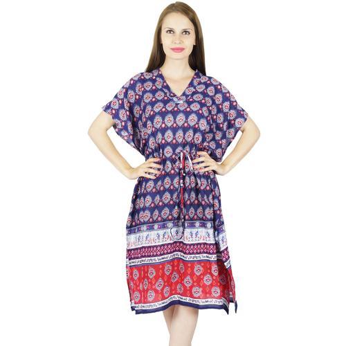 Bimba Femmes Court Rayon Kaftan Plage Coverup Imprim Caftan Robe Boho on Productcaster.