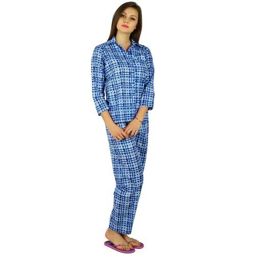 Bimba Femmes Coton Nuit Porter Imprimé Pyjama Ensemble Complet Chem... on Productcaster.