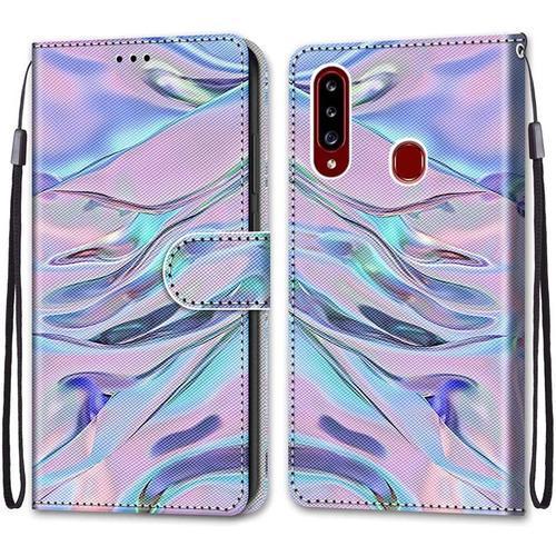 Coque Portefeuille Compatible Avec Samsung Galaxy A20s Flip Étui Ca... on Productcaster.