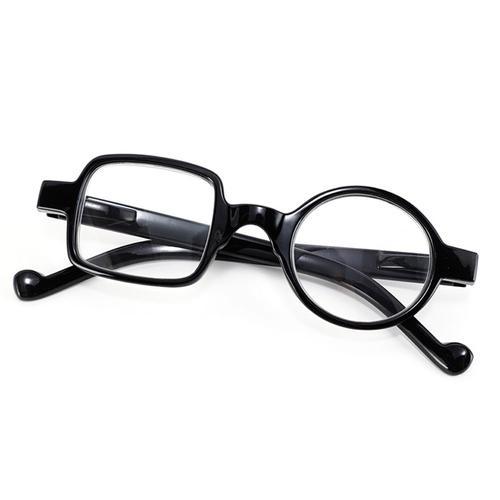 Alolls-Lunettes de lecture rondes et carrées léopard rétro pour hom... on Productcaster.