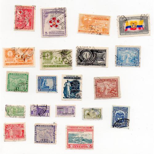 Colombie- Lot De 20 Timbres Oblitérés- Divers on Productcaster.