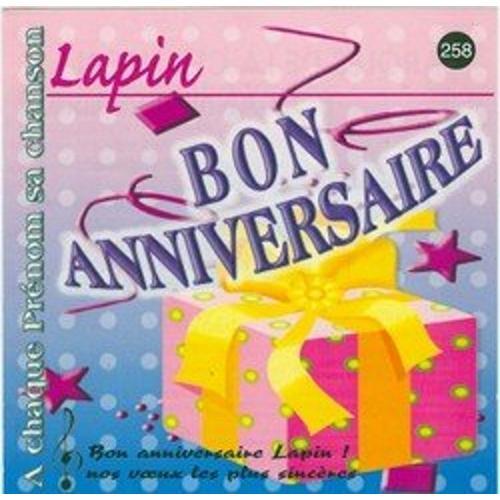 Bon Anniversaire Lapin on Productcaster.