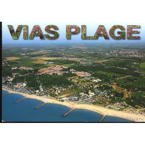 Carte Postale De Vias Sur Mer (Hérault) Vue Générale on Productcaster.