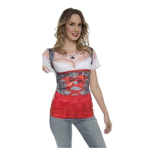 T-Shirt Ou Déguisement De Tyrolienne Oktoberfest Pour Femme on Productcaster.