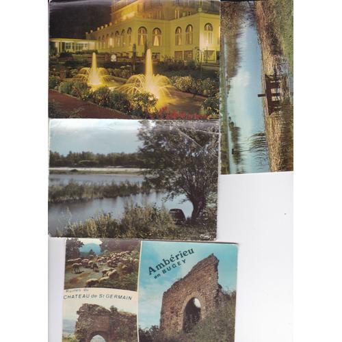 Lot De 4 Cartes Postales De L'ain : Divonne Villette Amberieu... on Productcaster.