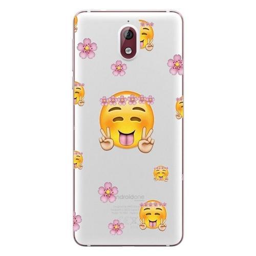 Coque Nokia 3.1 2018 Smiley Peace And Love Fleur Emojii Emoticone T... on Productcaster.