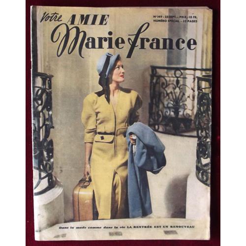 Votre Amie Marie France N° 149 - Spécial Rentrée Septembre 1947 on Productcaster.