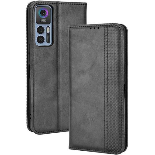 Pour Coque Tcl 30 Plus Étui À Rabat Portefeuille Pu Cuir Multifonct... on Productcaster.