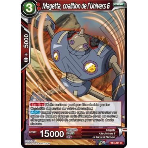 Carte Dragon Ball Super Tb1-021 Magetta, Coalition De L'univers 6 C... on Productcaster.