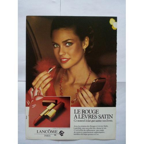 Publicité Ancienne (Octobre 1981) Pour Le Rouge À Lèvres Satin De "... on Productcaster.