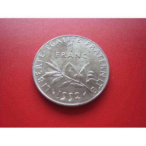 Pièce De Monnaie 1 Franc Semeuse - France - Nickel - 24mm - 1992 on Productcaster.