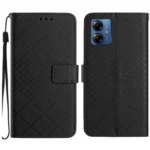 Flip Étui Pour Motorola Moto G14 4g Portefeuille En Cuir Pu Avec Sa... on Productcaster.