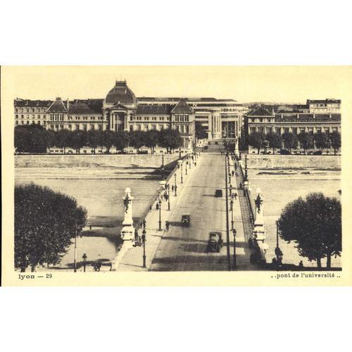 Carte Postale De Lyon (Rhône) Pont De L'université (Réf.29) on Productcaster.