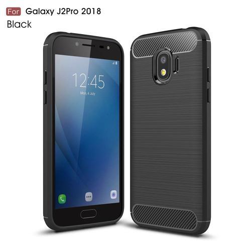 Coque Pour Galaxy J2-2018 Noire Aspect Carbone on Productcaster.