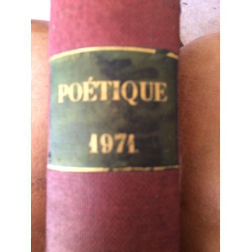 Poetique N 5 À 8 Reliés 1971 on Productcaster.