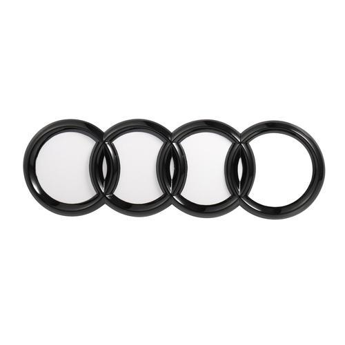 Noir Brillant Anneaux Compatible Avec Audi Arrière Capuche Grille B... on Productcaster.