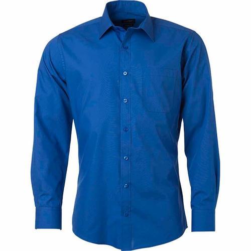 Chemise Popeline Manches Longues - Jn678 - Homme - Bleu Royal on Productcaster.