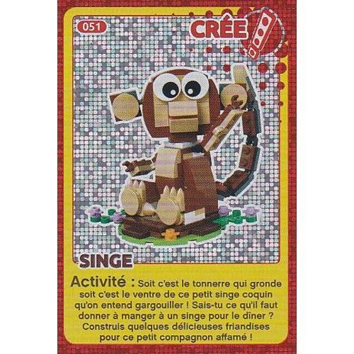 Carte Lego N°051 : Singe on Productcaster.