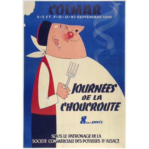 Affiche Colmar 1961 Choucroute on Productcaster.