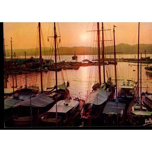 Carte Postale De Saint-Tropez (Var) Le Port, Au Coucher Du Soleil. ... on Productcaster.