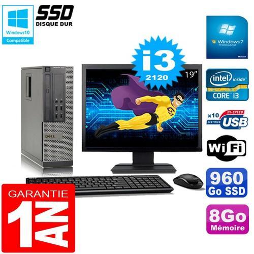 PC DELL 7010 SFF Core I3-2120 Ram 8Go Disque 960Go SSD Graveur Wifi... on Productcaster.