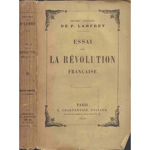 Essai Sur La Révolution Française : Essai Sur La Révolution Française on Productcaster.