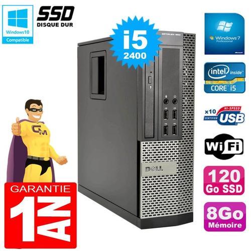 PC DELL 990 SFF Core I5-2400 Ram 8Go Disque 120Go SSD Graveur Wifi W7 (Reconditionné) on Productcaster.