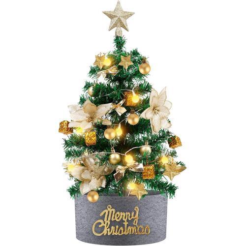 Mini 60CM Sapin de Noel Lumineux, Sapin Noel Artificiel LED avec Gu... on Productcaster.