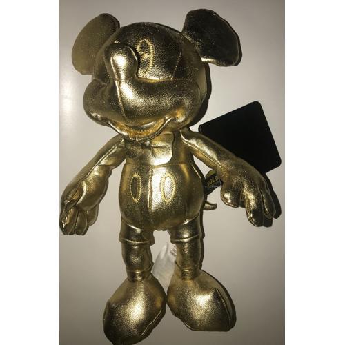 Peluche Doudou Mickey Doré Anniversaire Disney Gold Collection on Productcaster.