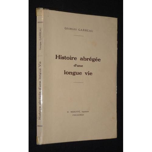 Histoire Abrégée D'une Longue Vie on Productcaster.