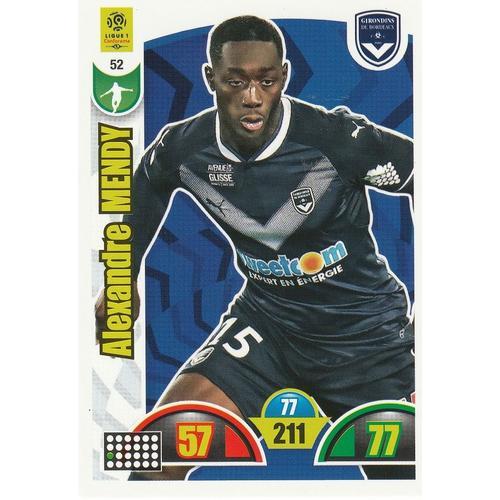 N° 52 - Carte Adrenalyn Xl 2018 / 2019 - Alexandre Mendy - Bordeaux on Productcaster.