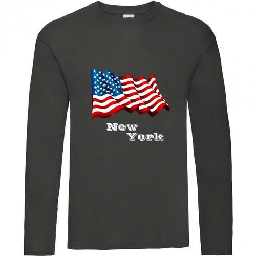 Tee Shirt Manches Longues Enfant New York Graphito Matière Douce Ta... on Productcaster.