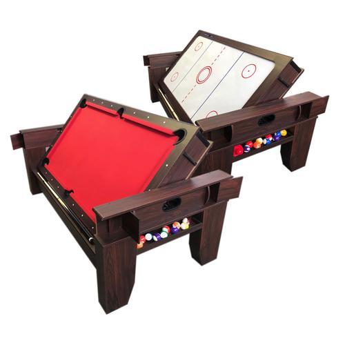 BILLARD AMERICAIN 7FT SNOOKER ROUGE Billardhockey + HOCKEY DE TABLE... on Productcaster.