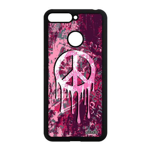 Coque Silicone Antichoc Honor 7a Peace And Love Rose Symbole Paix E... on Productcaster.