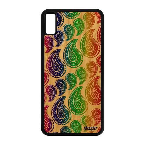 Coque Bois Silicone Iphone Xs Max Motif Cachemire 4g Gay Original C... on Productcaster.