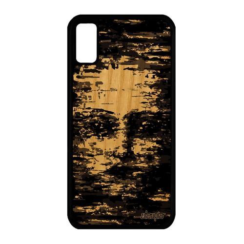 Coque Silicone Pour Iphone Xs Bois Portrait Portable Garcon Artisti... on Productcaster.