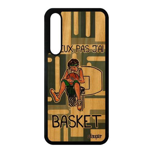 Coque Bois Silicone P20 Pro J'peux Pas J'ai Basket Noir De Made In ... on Productcaster.