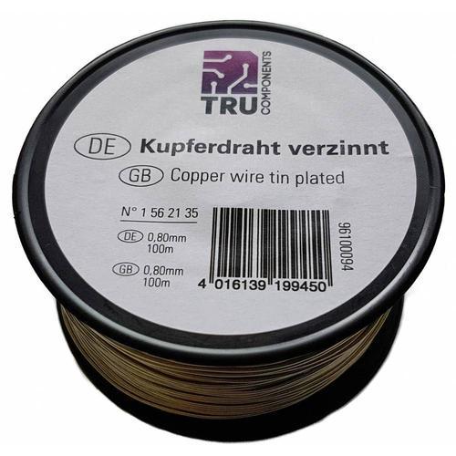 Fil de cuivre TRU COMPONENTS 1515010/50 1562125 Ø ext. sans isolant... on Productcaster.